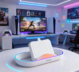 IPEGA Charging Dock P5P02 for PS5 Portal with 14 RGB Lighting Modes,Stand Charger for PS5 Portal with Non-Slip Base,Holding Base