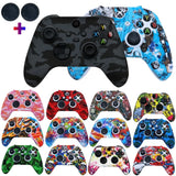 Gamepad Cases Soft Silicone Cover Anti-slip Protective Skin Case For Xbox Series X/S Controller Joystick With 2PcsThumb Grip Cap