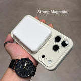 Original Metal Magnetic Stand Case for iPhone 17, 16, 15, 14, 13, 12, 11 Pro Max – Magsafe Soft Liquid Silicone Cover