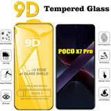 Protective 9D Tempered Glass Screen Protector for POCO X7 X6 X5 X4 X3 Pro C75 C65 C40 M7 M6 F6 F5 Pro