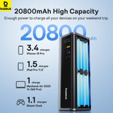 Baseus 145W 20800mAh Power Bank – PD 100W Fast Charging Portable External Battery with Smart Digital Display for Laptop & Phone