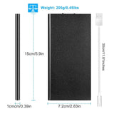 20000mAh 5V/2.1A Portable Power Bank – USB Battery Pack with Flashlight for Heated Vest, Jacket, Pants & Socks