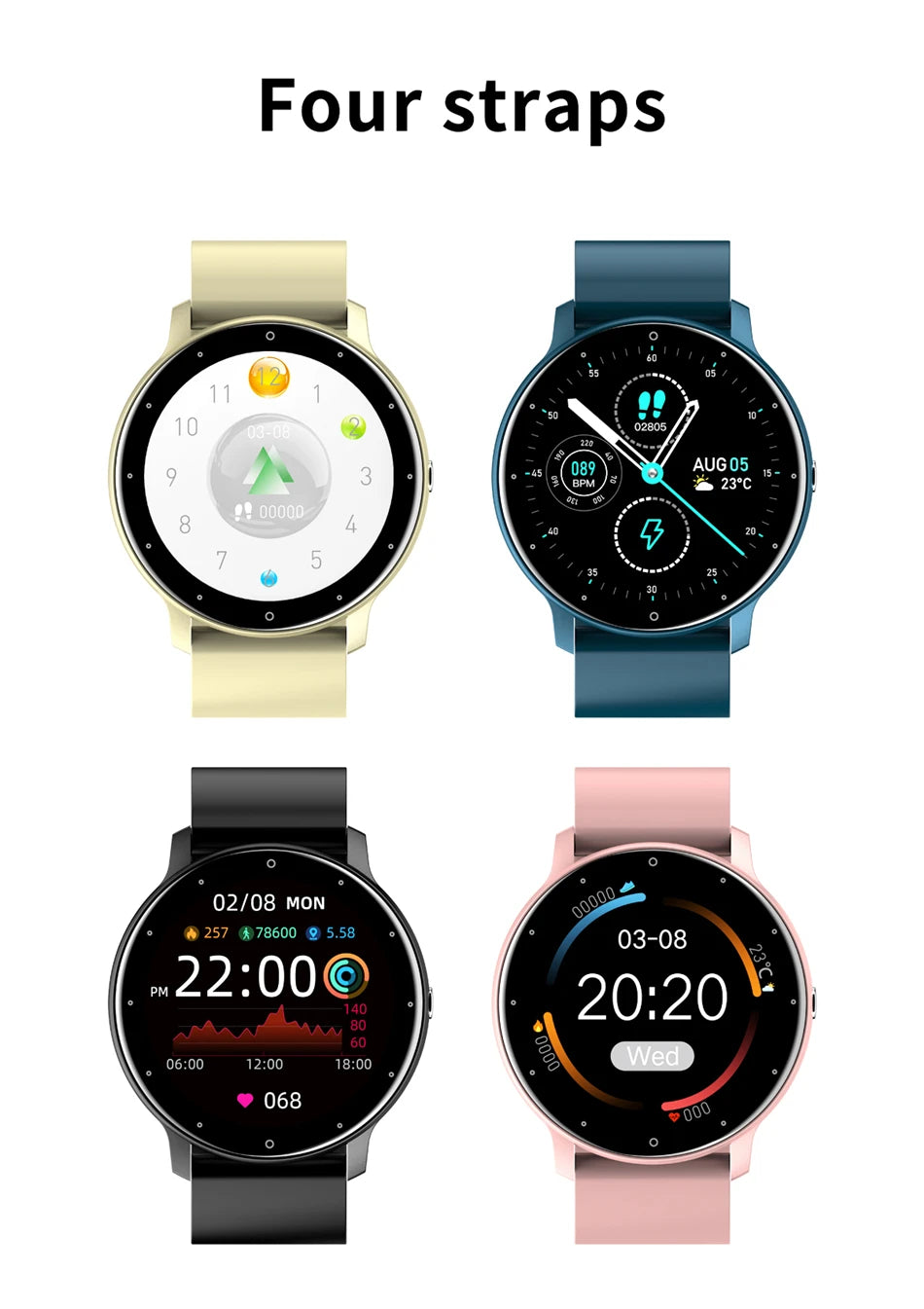 LIGE 2025 New Men’s Smart Watch – Full Touch Sport Fitness Watch, IP67 Waterproof, Bluetooth for Android & iOS, with Box
