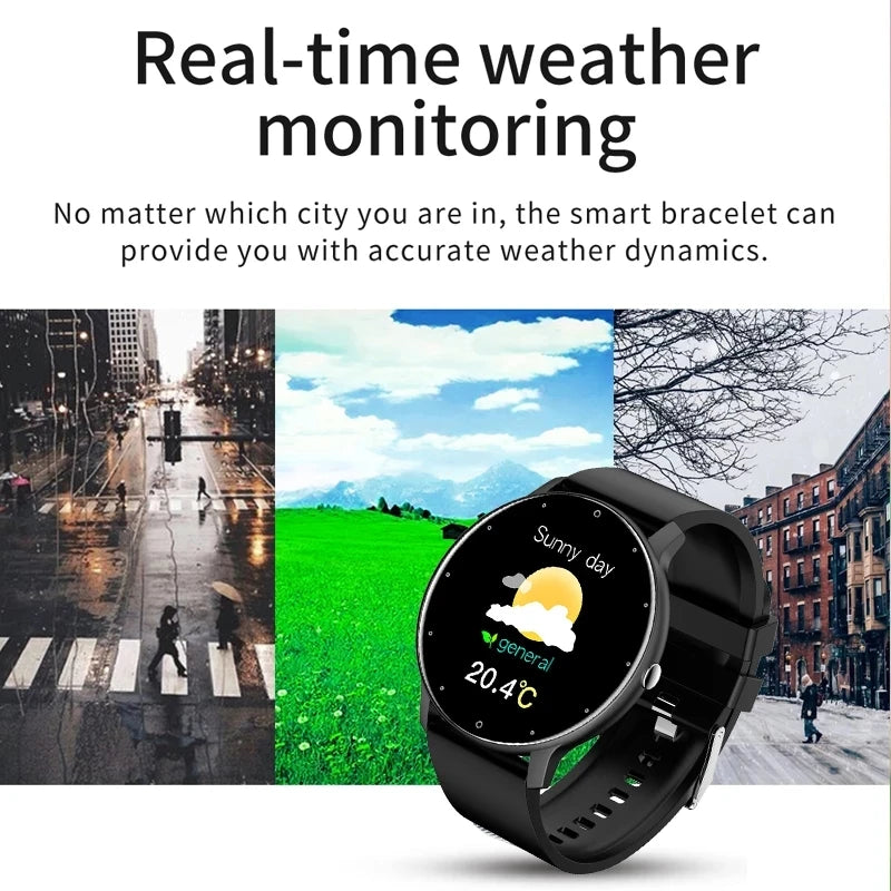 LIGE 2025 New Men’s Smart Watch – Full Touch Sport Fitness Watch, IP67 Waterproof, Bluetooth for Android & iOS, with Box
