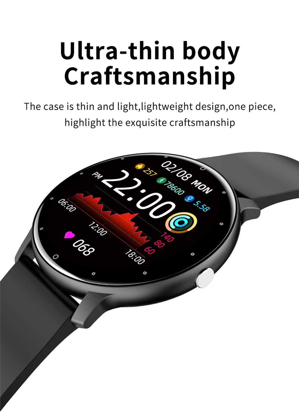 LIGE 2025 New Men’s Smart Watch – Full Touch Sport Fitness Watch, IP67 Waterproof, Bluetooth for Android & iOS, with Box