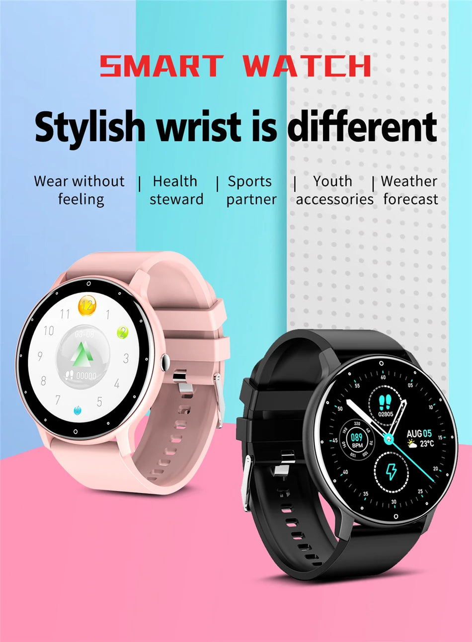LIGE 2025 New Men’s Smart Watch – Full Touch Sport Fitness Watch, IP67 Waterproof, Bluetooth for Android & iOS, with Box