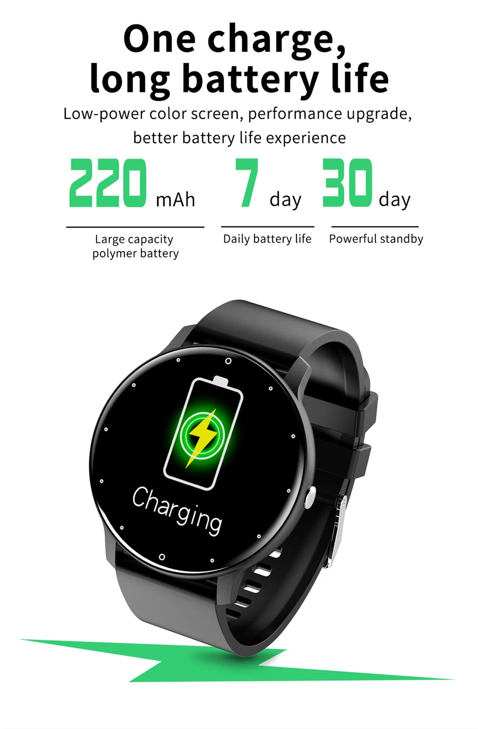 LIGE 2025 New Men’s Smart Watch – Full Touch Sport Fitness Watch, IP67 Waterproof, Bluetooth for Android & iOS, with Box