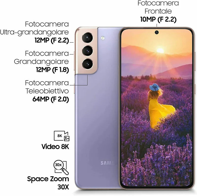 Samsung Galaxy S 21 Plus S21+ 5G G996U1 G996N G9960 6.7" OLED ROM 128/256GB RAM 8GB NFC Octa Core Original Android Cellphone
