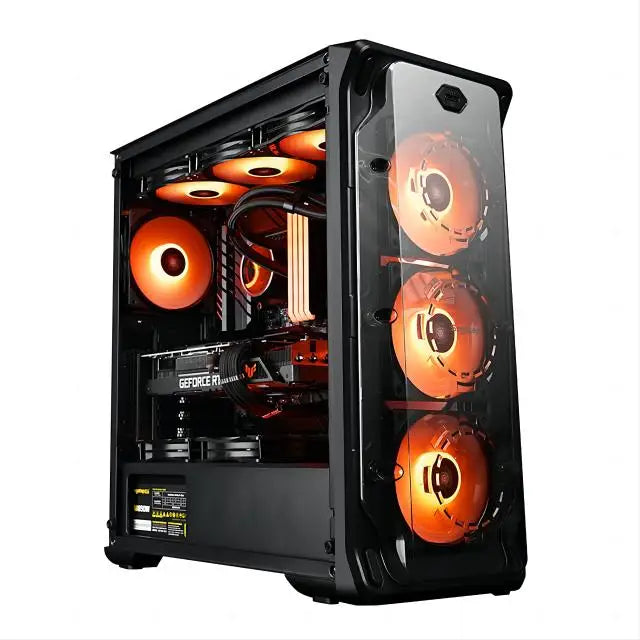 Aotesier Hot selling gamer desktop computer build in Win10 16GB Ram SSD 256G GTX 1050Ti Core E5-2650 processor new gaming pc