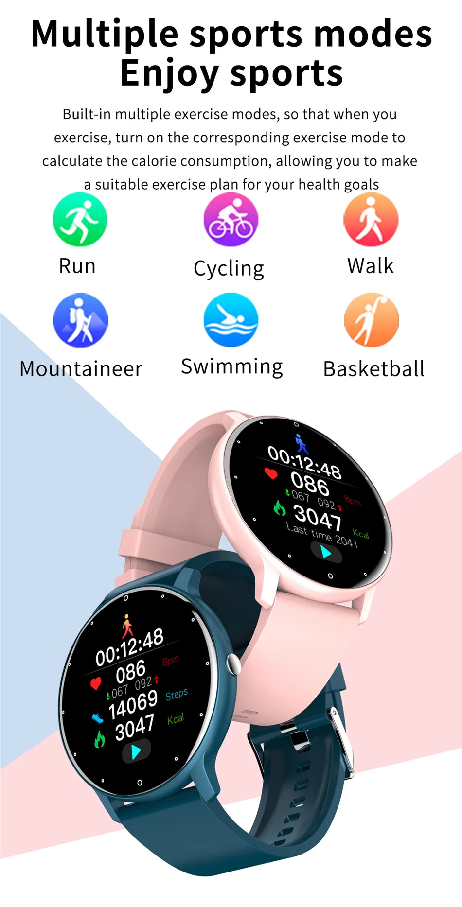 LIGE 2025 New Men’s Smart Watch – Full Touch Sport Fitness Watch, IP67 Waterproof, Bluetooth for Android & iOS, with Box
