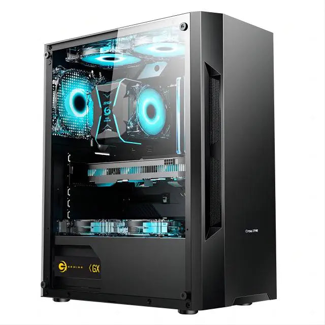 Aotesier Hot selling gamer desktop computer build in Win10 16GB Ram SSD 256G GTX 1050Ti Core E5-2650 processor new gaming pc