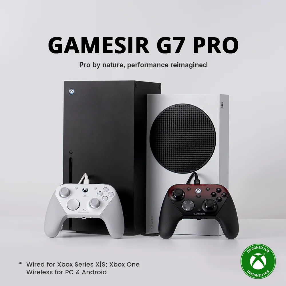 GameSir G7 Pro Xbox Series X|S Controller - TMR Sticks, Hall Effect Triggers, 1000Hz Polling, 6-Axis Gyro, Charging Station
