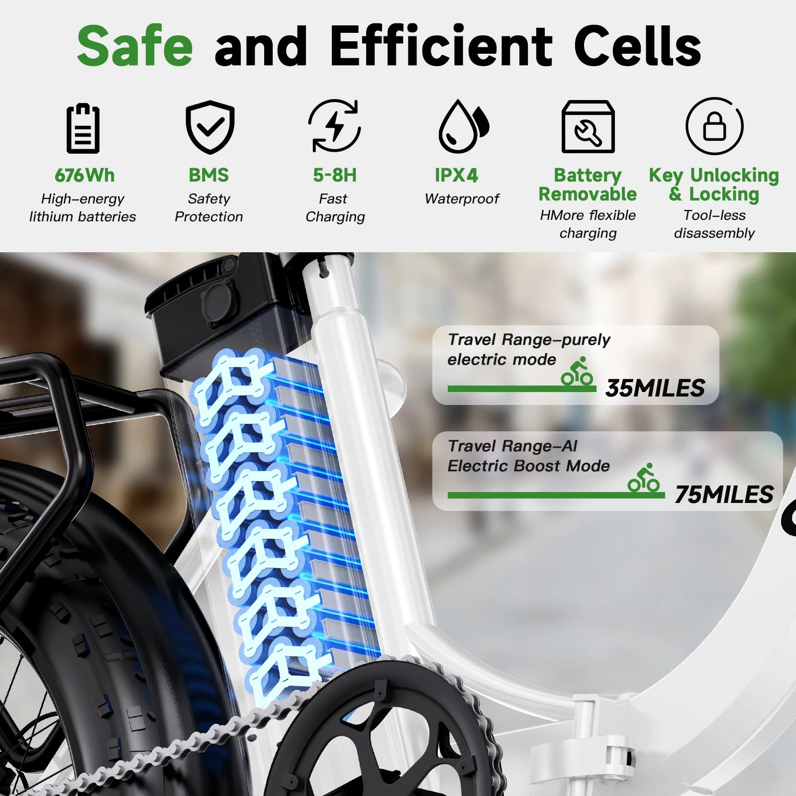 L20  E-Bike 750W motor 48V10AH folding mountain Electric Bicycle Mechanical brake 20*3-inch tire urban commuting Electric  Bike