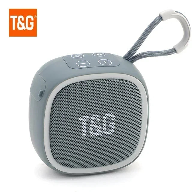 Mini Bluetooth Speaker – IPX4 Waterproof Portable Wireless Loudspeaker with TF Card, FM Radio, TWS Stereo & HiFi Sound