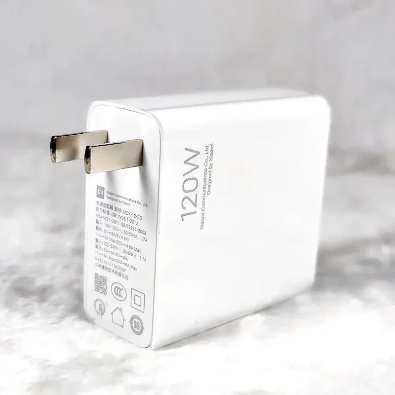 Original Xiaomi 120W Turbo Charger Fast Gan Type C 6A Charging Power Adapter Usb Cable For Mi 13 Ultra 12T Pro 11T RedMi Note 13