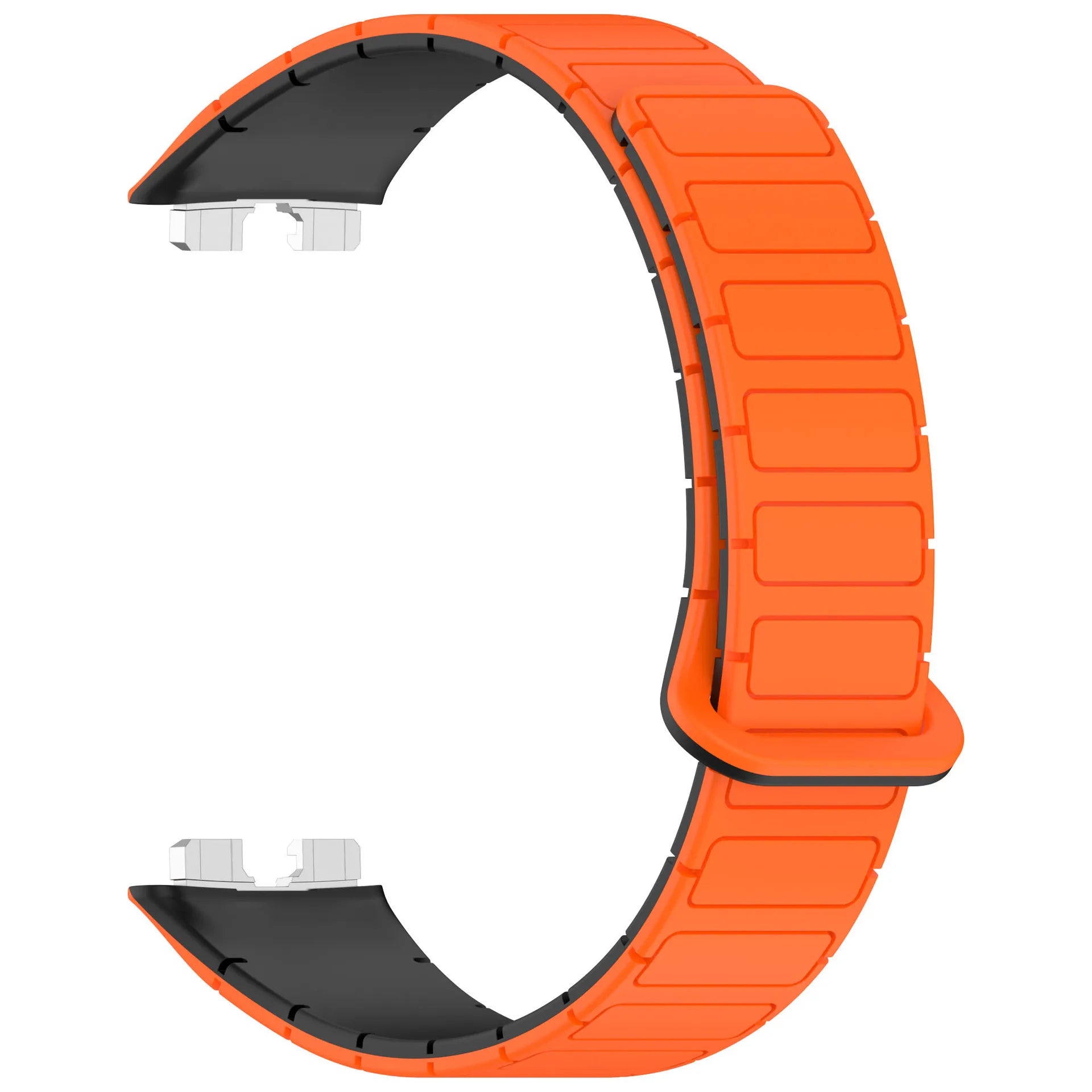 New Magnetic Silicone Strap for Huawei Watch 8/9/10 – Two-Tone Sport Band Smartwatch Accessories