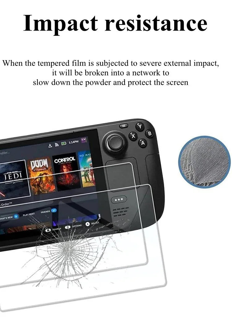 1-3 Pcs Tempered Glass For Steam Deck OLED Anti-scratch Screen Protector HD Protective Film For Steam Deck Accessories