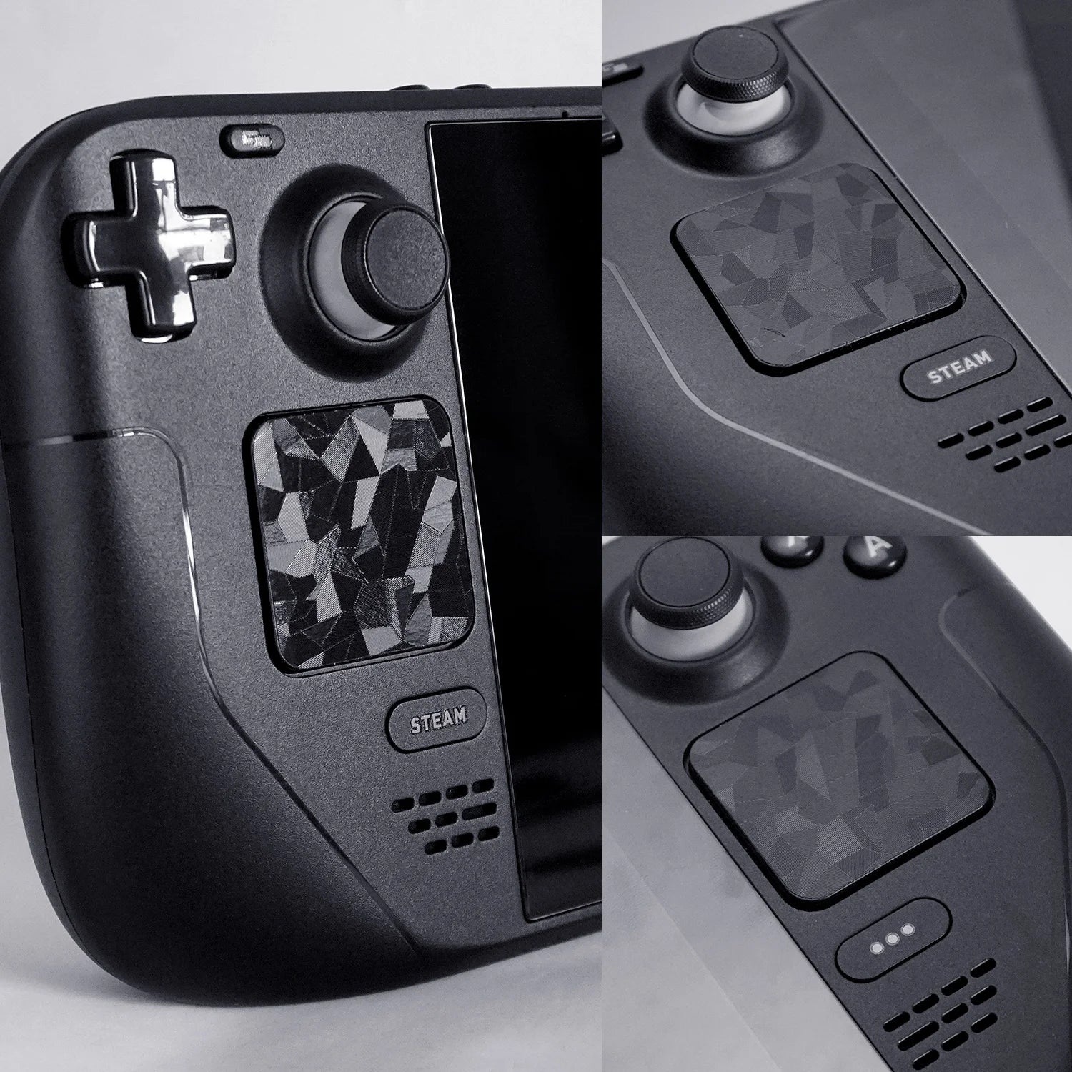 4Pieces TALONGAMES Touchpad Stickers For Steam Deck / Steam Deck OLED Version Wear-resistant Anti-scratch Protection Stickers