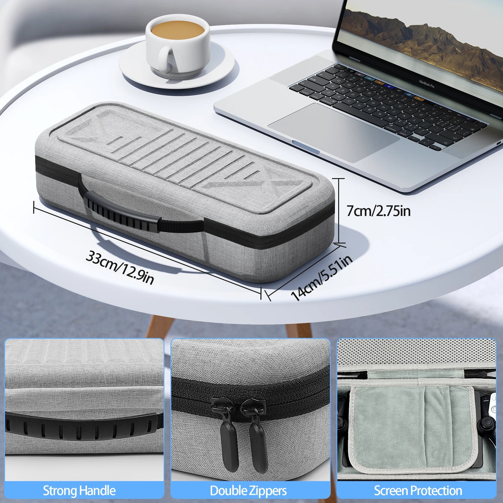 Carrying Case for PS Portal - Slim Fit & Hard Shell Carrying Case for PlayStation 5 Portal Remote Player
