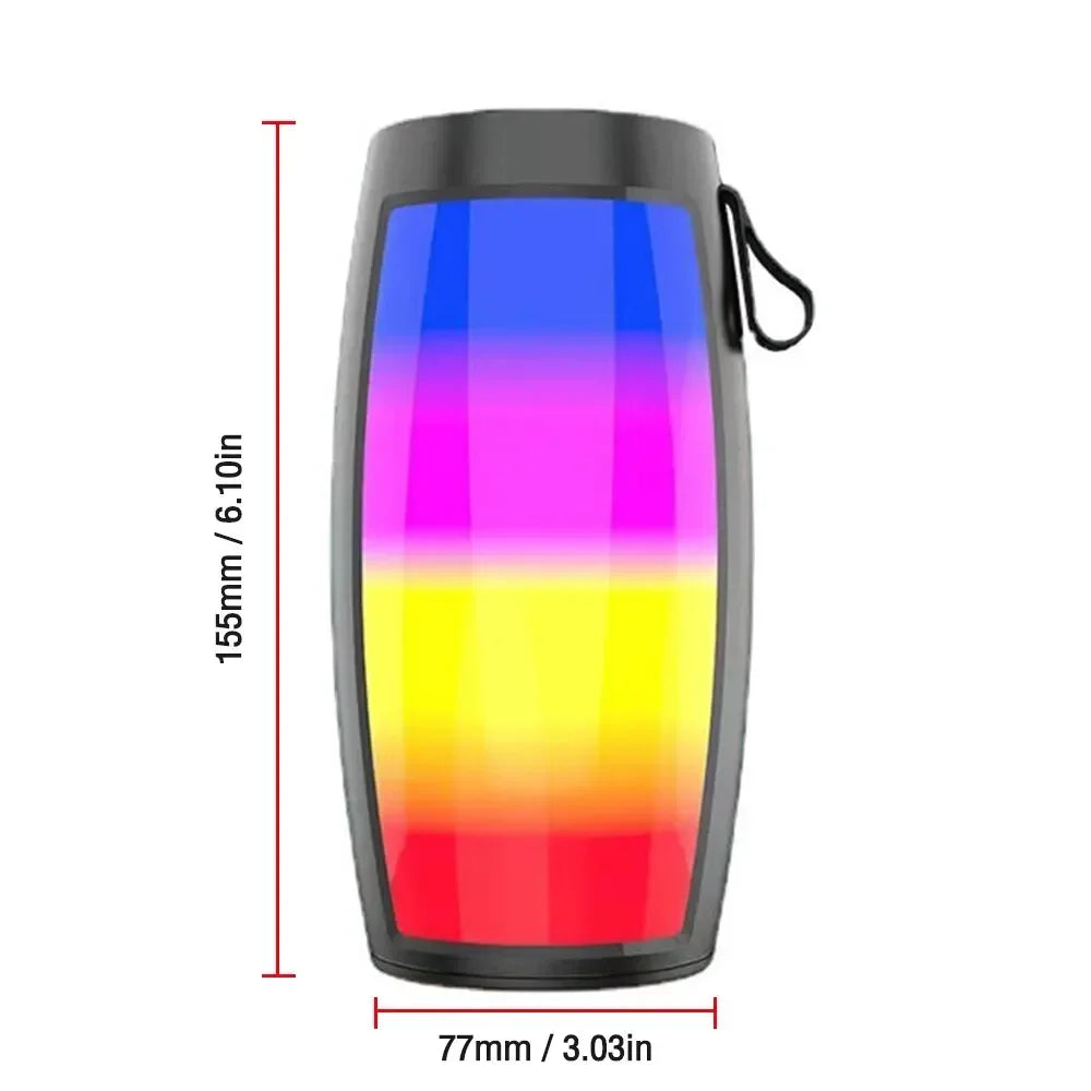 1202 Wireless Bluetooth Speaker – Portable Home & Outdoor Subwoofer with Bass, MP3 Player, Car Audio & LED Lights