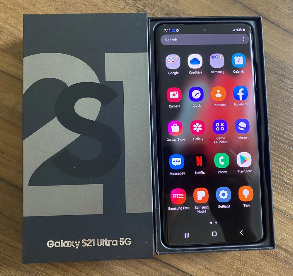 C Samsung Galaxy S21 Ultra S21U 5G Dual Sim G9980 6.8" ROM 256/512GB RAM 12GB Snapdragon NFC Original Unlocked Android Cellphone
