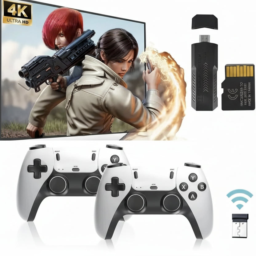 X2PRO Retro Game console 4K 3D Game arcade wireless retro TV Home game console Support 2/4 players For PSP PS1 GBA Game X2 ultra