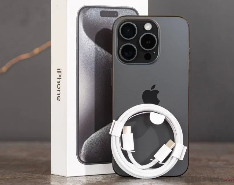 Refurbished iPhone 15 Pro Max (Titanium) - Dual eSIM | 256GB/512GB | A17 Pro Chip | 100% Original
