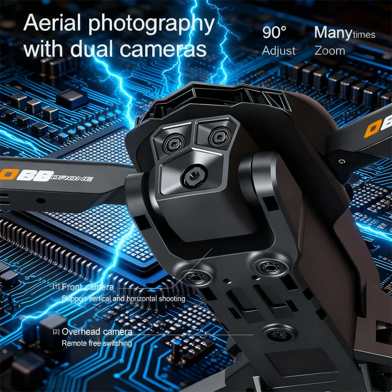 Xiaomi D88 Drone 8K Aerial HD Dual Camera Photography Intelligent Obstacle Avoidance Brushless Power 5G WIFI GPS Return VR Drone
