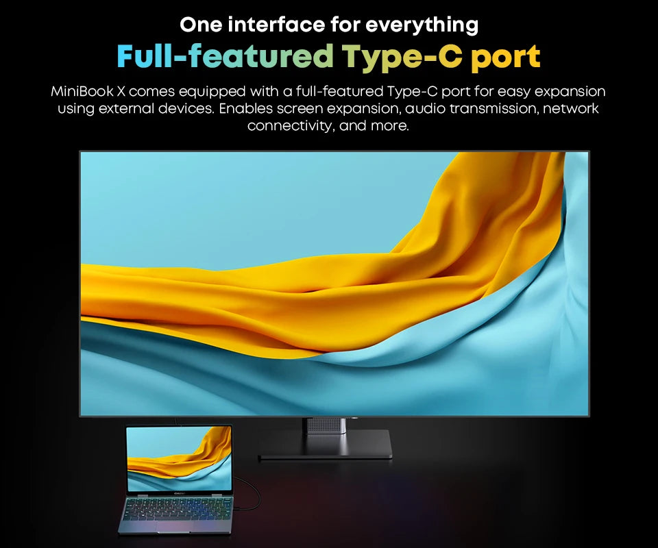 CHUWI MiniBook X N150 Laptop 10.51 Inch 16GB RAM 512GB SSD 2-in-1 Yoga Mode Intel  Windows 11 Notebook 360° Flipable WiFi 6