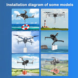 Universal Drone Airdrop Thrower System 2.4 Remote Control General Payload Delivery Thrower Air Dropper Device Drone Accessories