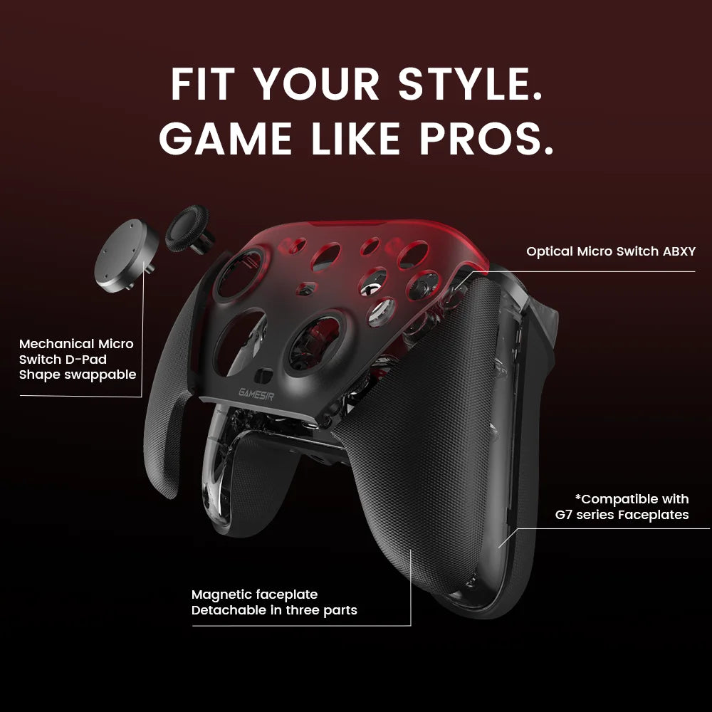 GameSir G7 Pro Xbox Series X|S Controller - TMR Sticks, Hall Effect Triggers, 1000Hz Polling, 6-Axis Gyro, Charging Station
