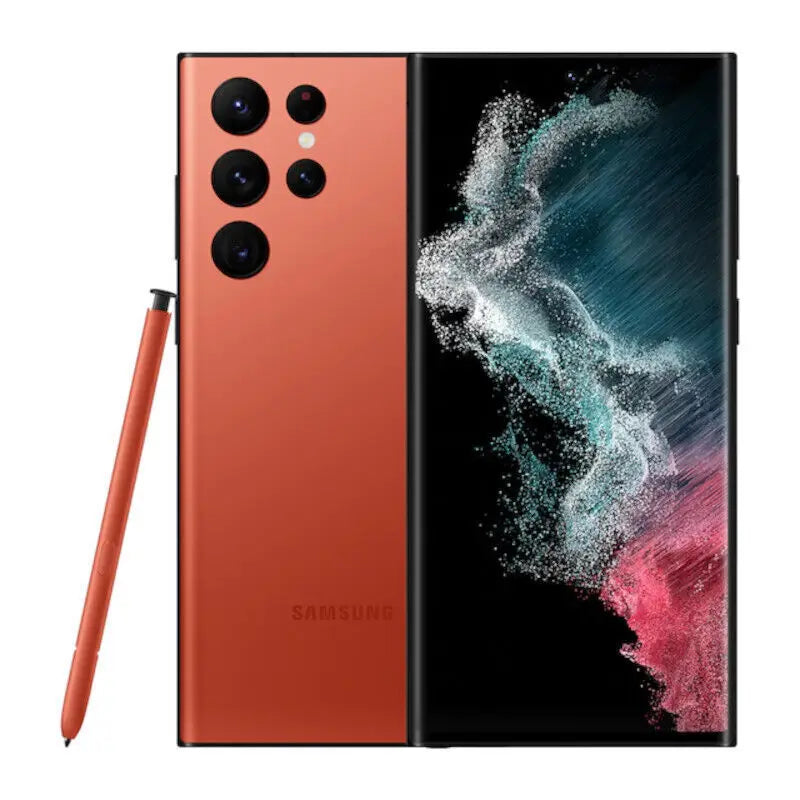C Samsung Galaxy S22 Ultra 5G S908U S22U 6.8" ROM 128GB/256/512GB RAM 8GB/12GB Snapdragon 8 NFC S Pen Unlocked Smart Cell Phone