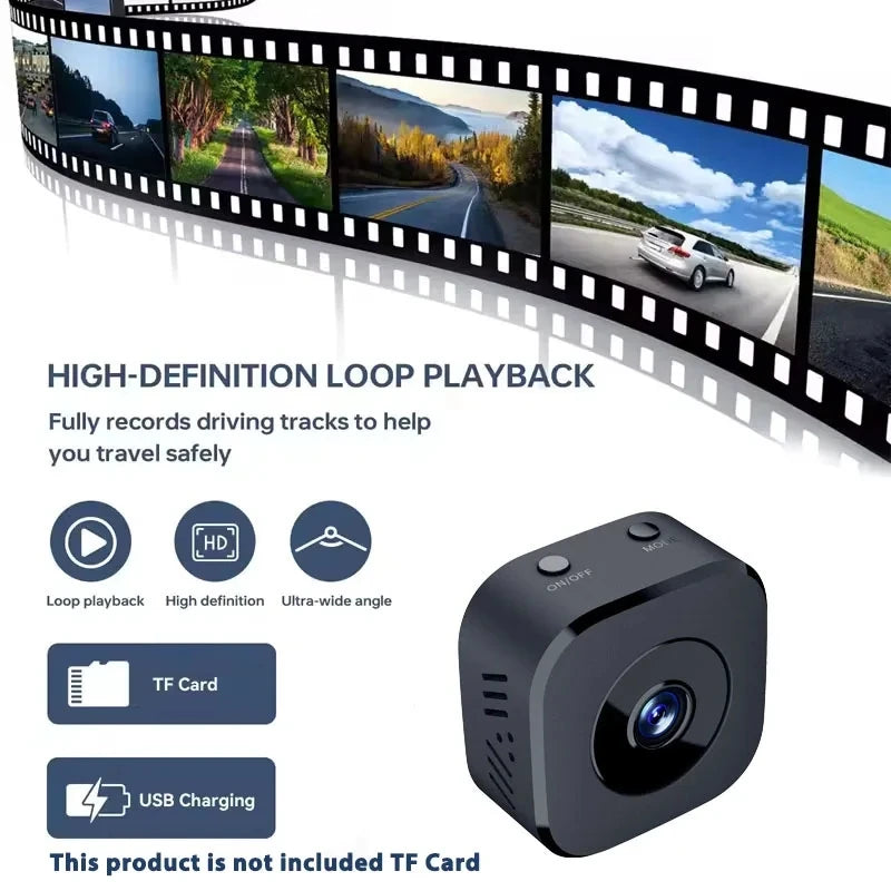 Mini Security Camera Pro 4K FullHD WiFi Surveillance With 2 Way Audio Motion Detection Infrared Night Vision Security Cam