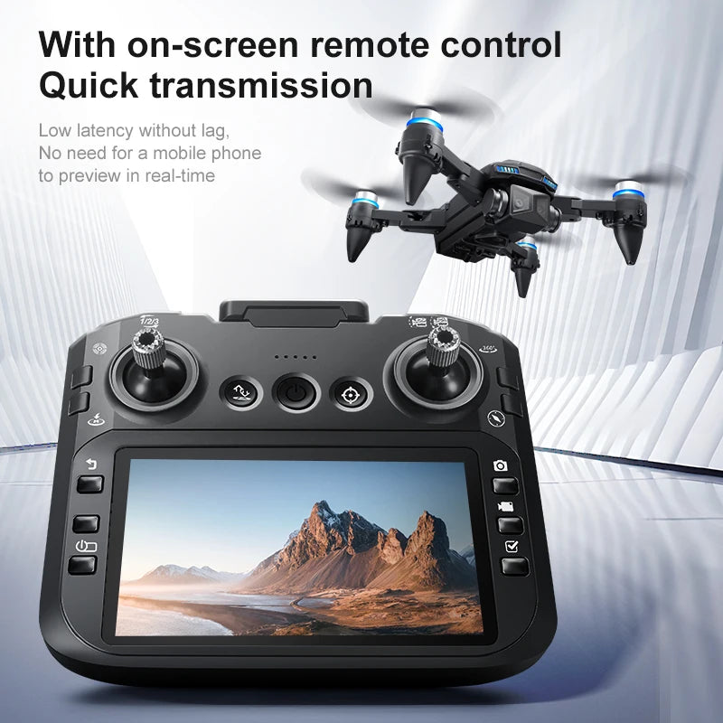 2026 NEW D5 Drones 4K HD Professional Remote Control Helicopter Plane RC Dron With Screen obstacle avoidance FPV Quadcopter Toys