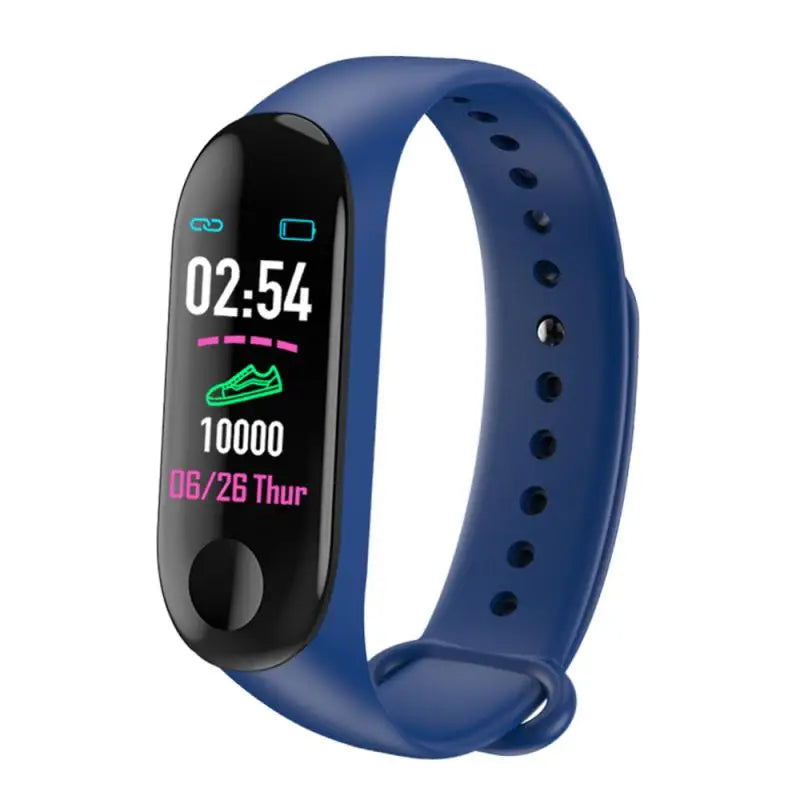 M3 Plus Fitness Tracker Smart Band – Running Pedometer with Heart Rate & Blood Pressure Monitor