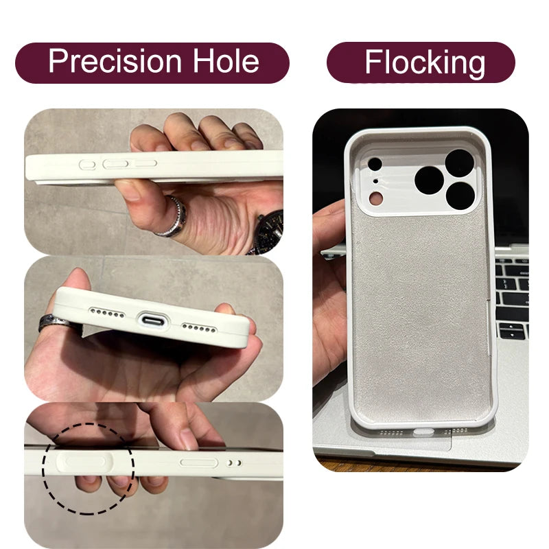 Original Metal Magnetic Stand Case for iPhone 17, 16, 15, 14, 13, 12, 11 Pro Max – Magsafe Soft Liquid Silicone Cover