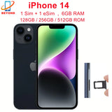 Refurbished iPhone 14 (Global) - Unlocked - 1 Physical SIM Slot - 128GB/256GB - Like New