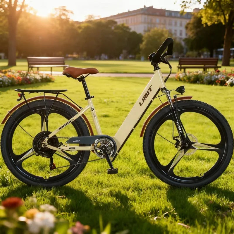 New fashionable E-bike, 26-inch urban commuter electric bicycle for adults, 400W brushless motor, 48V20AH battery electric moped