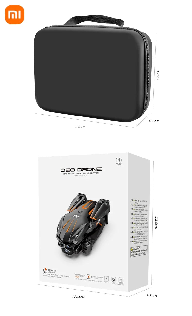 Xiaomi D88 Drone 8K Aerial HD Dual Camera Photography Intelligent Obstacle Avoidance Brushless Power 5G WIFI GPS Return VR Drone