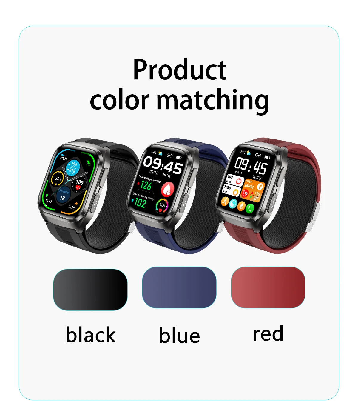 NOYAFA Air Pump Smart Watch Air Sac Accurate Blood Pressure ECG Oxygen Uric Acid Blood Lipids Health Monitoring Smartwatch
