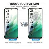 10D Tempered Glass Case Screen Protector for Xiaomi Redmi 15 4G 5G, 6.9 Inch Protective Glass Film (2025)