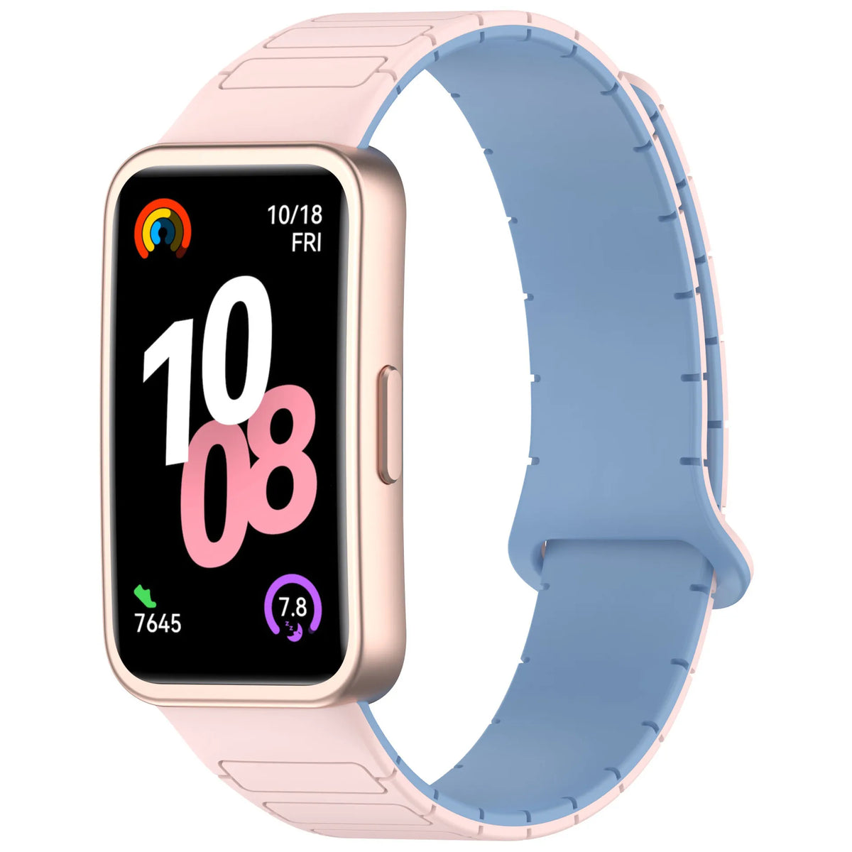 New Magnetic Silicone Strap for Huawei Watch 8/9/10 – Two-Tone Sport Band Smartwatch Accessories
