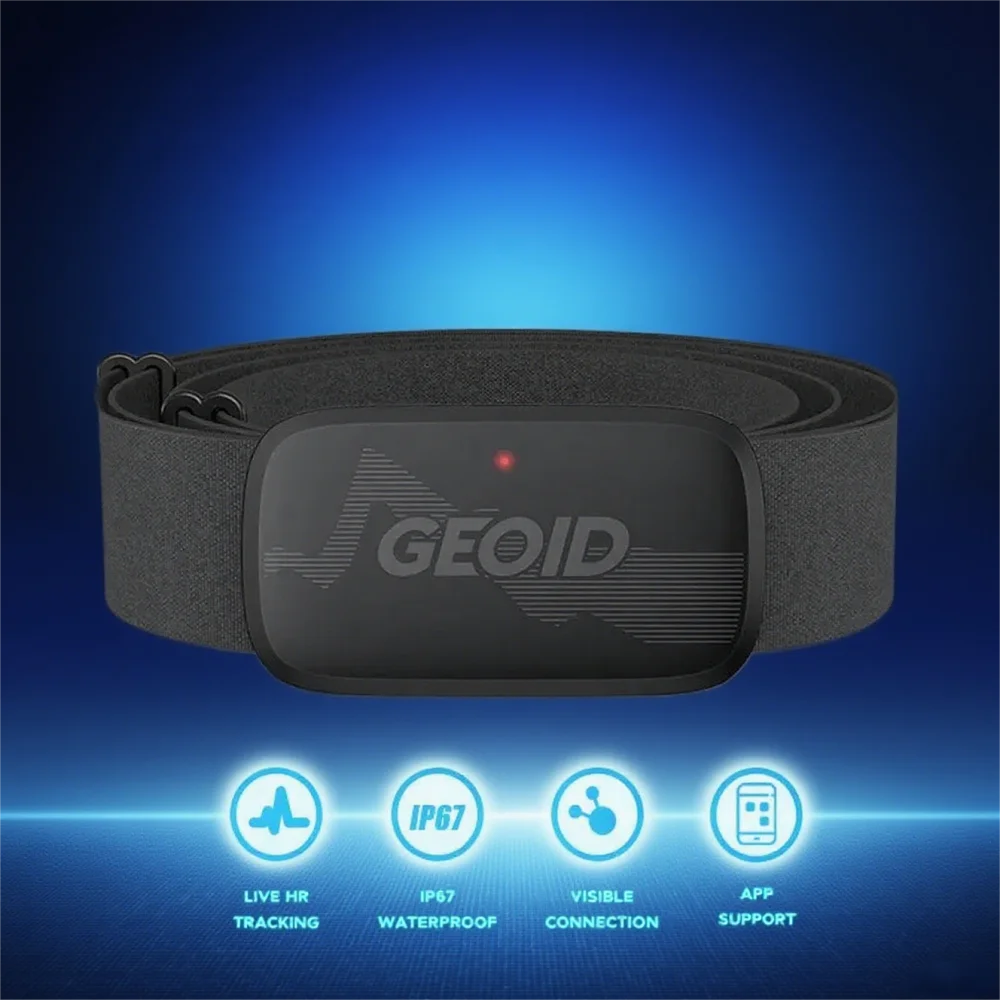 HS500 Bluetooth ANT+ Heart Rate Monitor Chest Strap Fitness Tracker for Running Cycling Workout