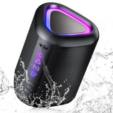 2025 Portable Bluetooth Speaker – Wireless Speaker with LED Light, Bluetooth 5.4, 24H Playtime, Enhanced Bass & IPX7 Waterproof