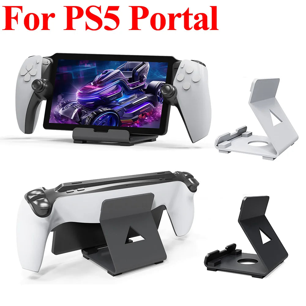 Game Console Holder Desktop Stand for PS5 Portal Support Stand with Anti-Slip Pad for Playstation Portal Steam Deck ROG Switch
