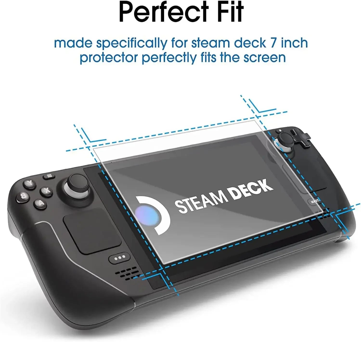 For Screen Protector Compatible With Steam Deck OLED 7inch,Tempered Glass Designed  with Easy Insatiate 9H hardness