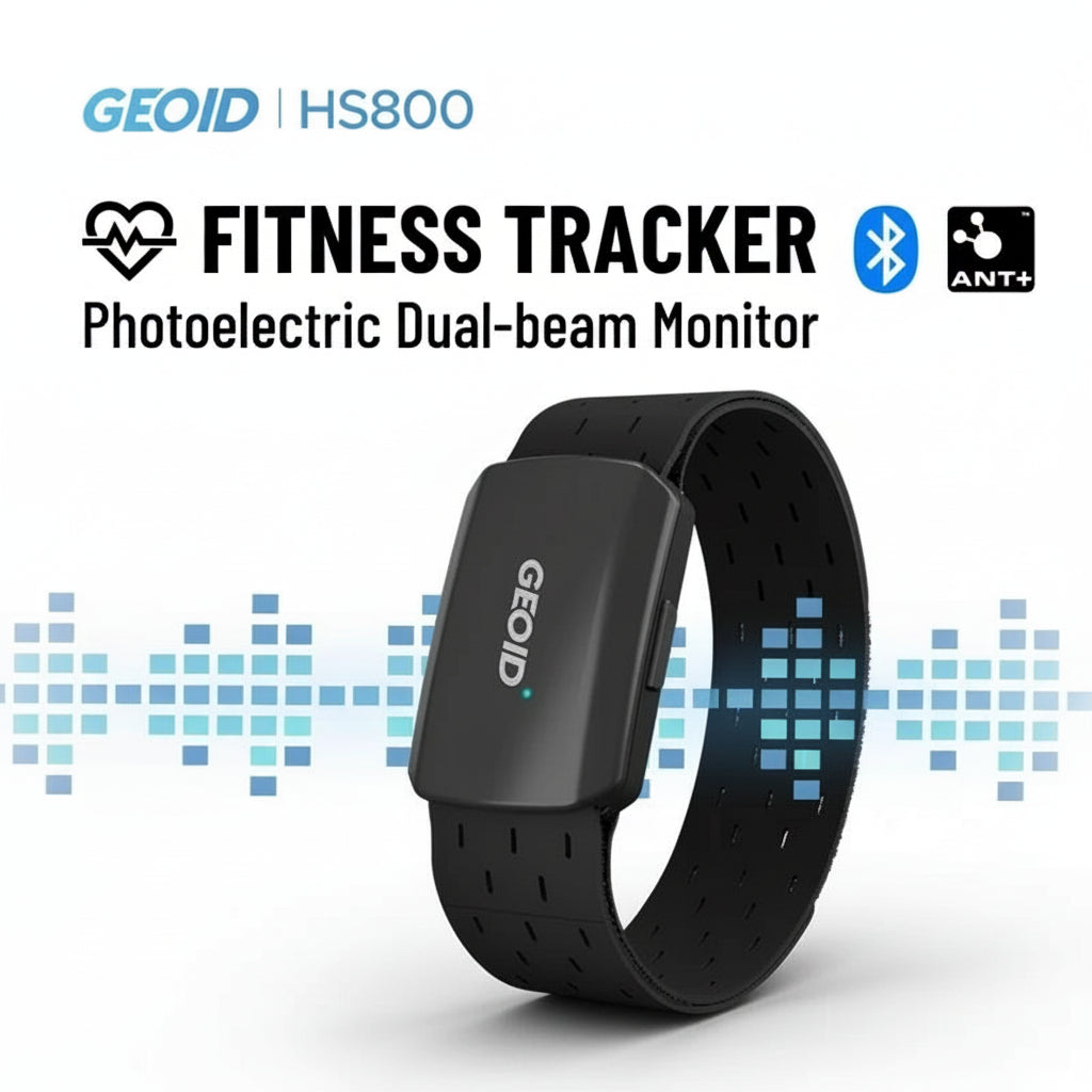 GEOID Armband Heart Rate Monitor HS800 – Fitness Tracker HR Sensor for Exercise, Cycling, Yoga & Sports (HS500 Compatible)