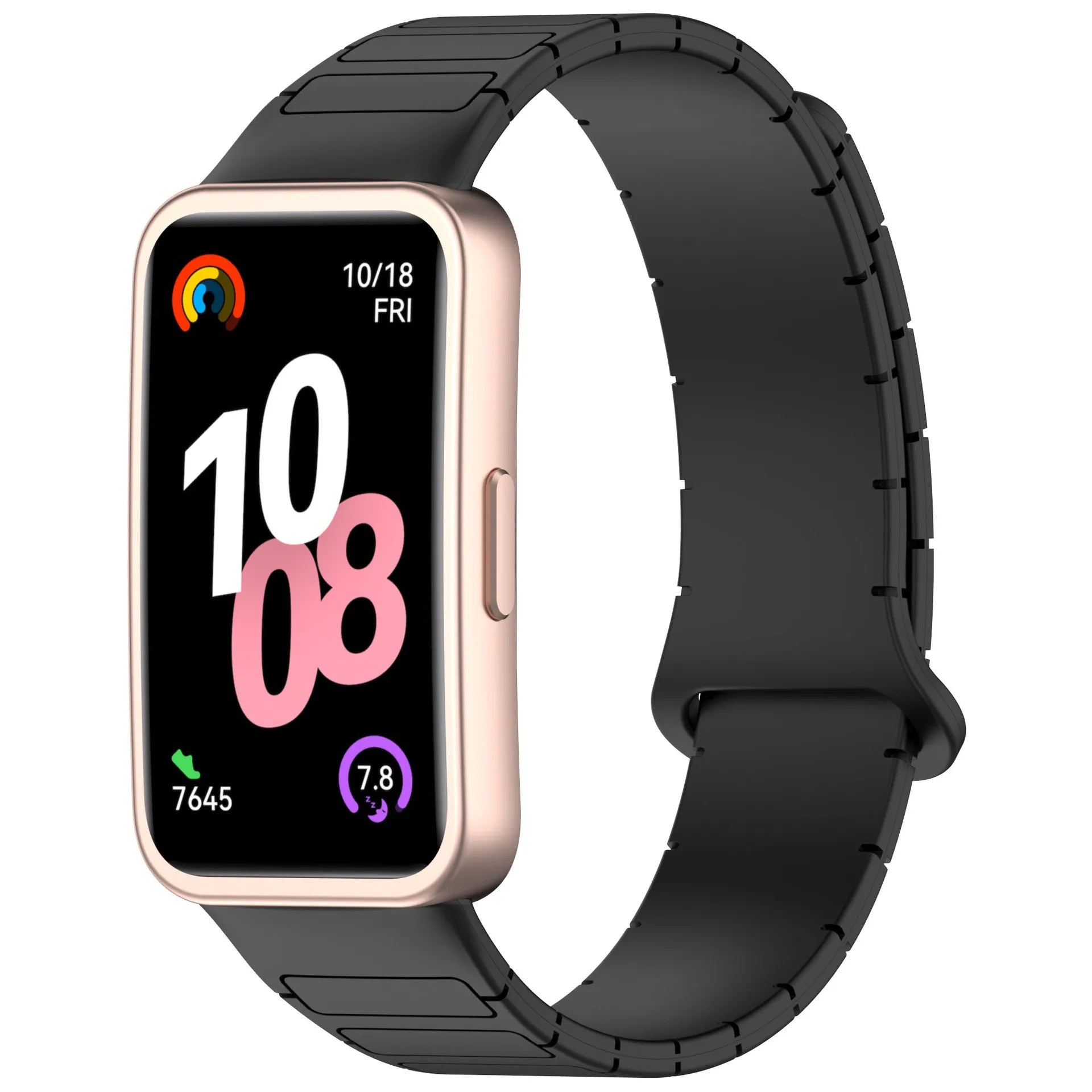 New Magnetic Silicone Strap for Huawei Watch 8/9/10 – Two-Tone Sport Band Smartwatch Accessories