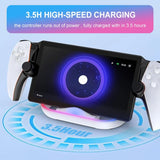 Charging Dock Station for Playstation Portal Remote Player Charger Stand for Ps Portal with RGB Light and USB C Charging Cable