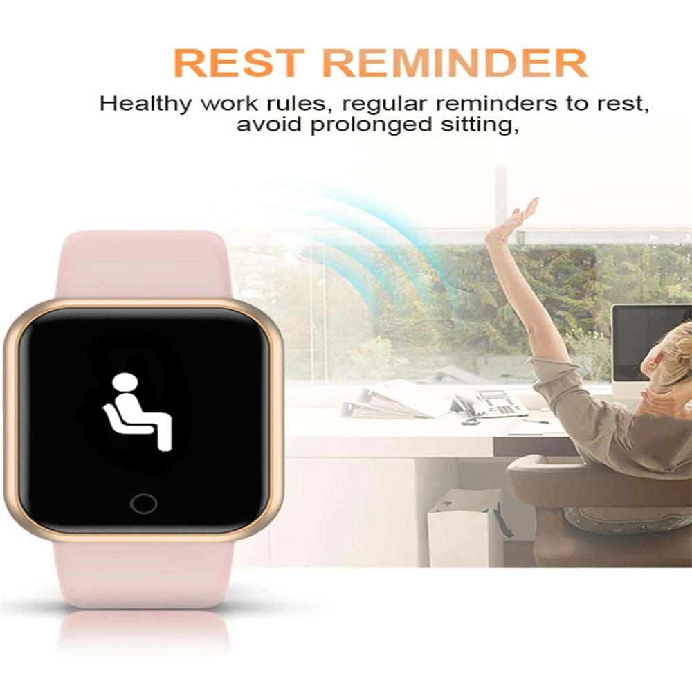 Smart Watch for Men & Women – Fitness Smart Band with Sport Mode, Music Control, Calorie & Distance Tracking, Message Reminder for Android & iOS